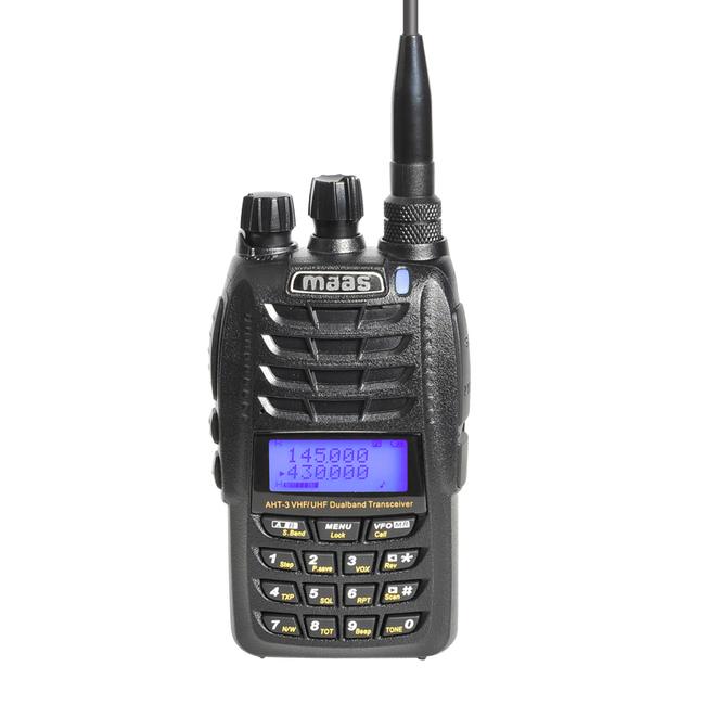 Dual Band Walkie MAAS AHT3UV VHF / UHF 144/430 MHz