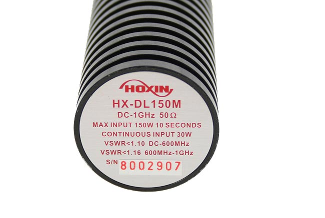 HXDL150M HOXIN Carga ficticia 150 watios  conector PL macho. Frecuencias 25- 1000 mhz