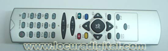 Remote control for freeview RT0165M of AXIL RT0165