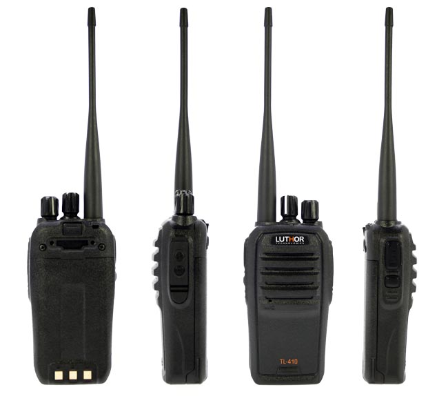 LUTHOR TL 417  Walkie profesional VHF 146-174 Mhz. 16 canales programable por PC.