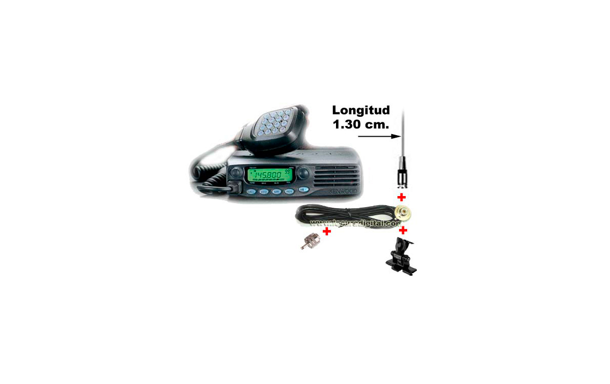 KENWOOD TM 271 EMISORA MOVIL VHF IDEAL PARA MONTAJE EN VEHICULOS SIN
