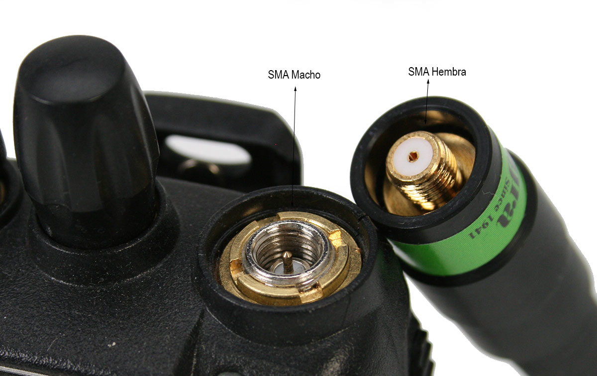 A144 SMB-H Antena corta para walkie conector SMA hembra 160-174 Mhz