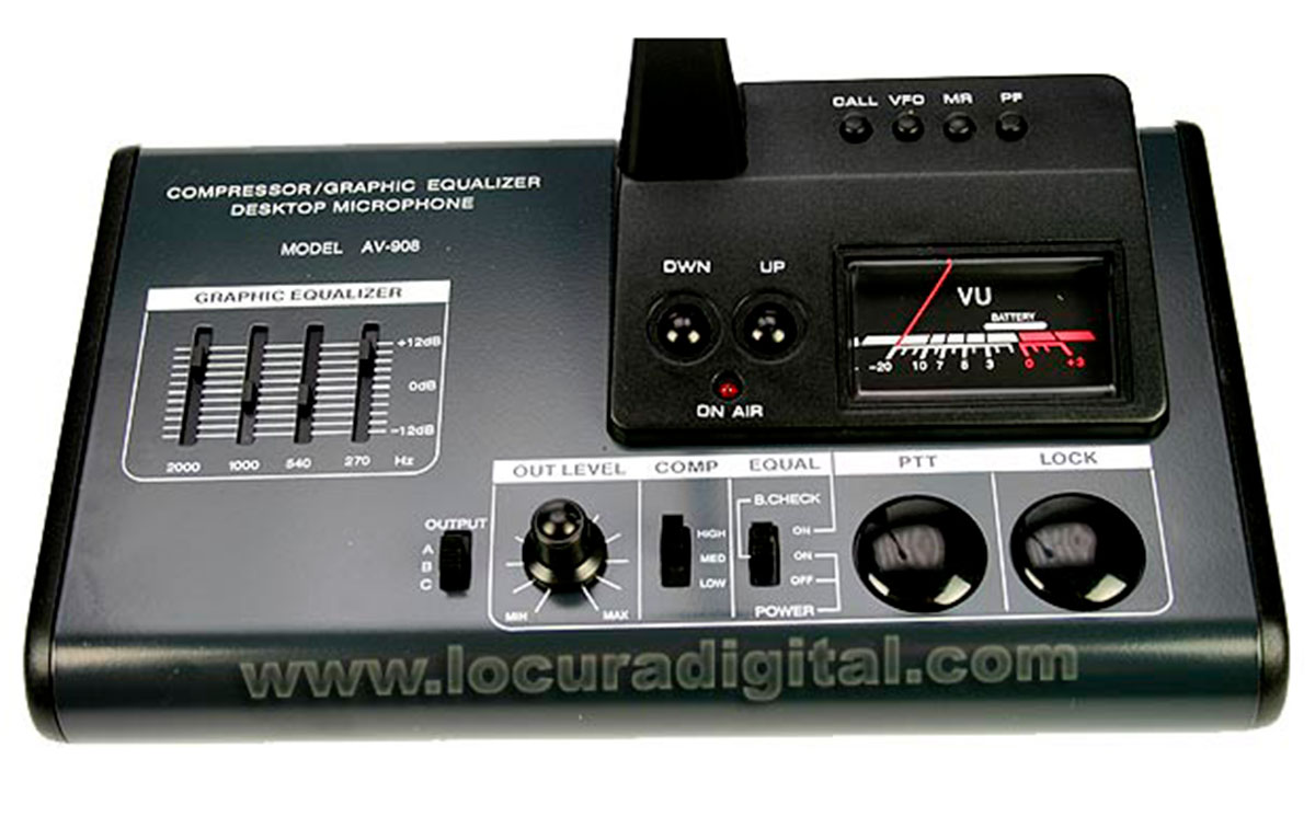 av908 microfono de sobremesa para equipos icom y kenwood conexion de microfo rj-45 a conector emisora rj-45 