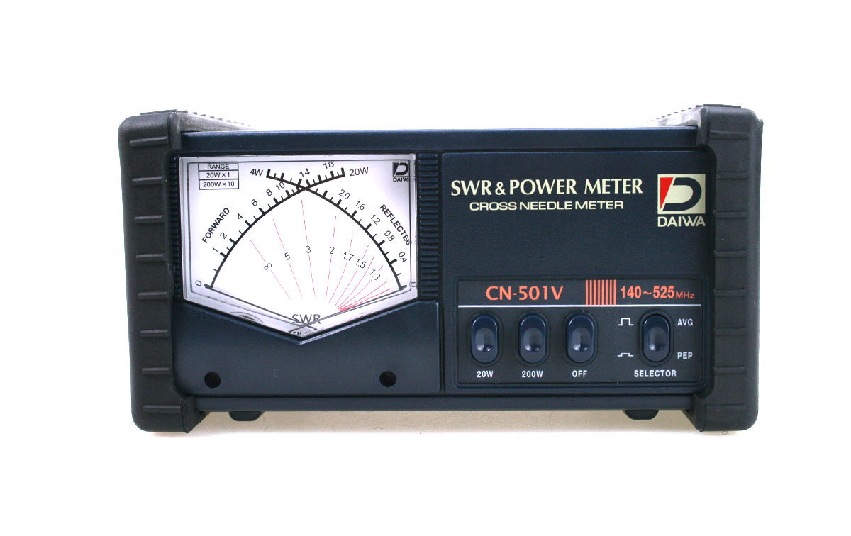 daiwa cn-501-vn medidor r.o.e /watimetro140-520 mhz conectores n 