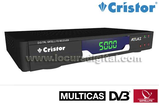 CRISTOR ATLAS Satellite Receiver 2 Multisystem card readers. Al jazeera compatible.