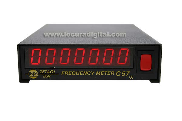 C57 ZETAGI Frecuencimetro ZETAGI de 0,3 a 50 Mhz. 7 digitos. 12 volts. 