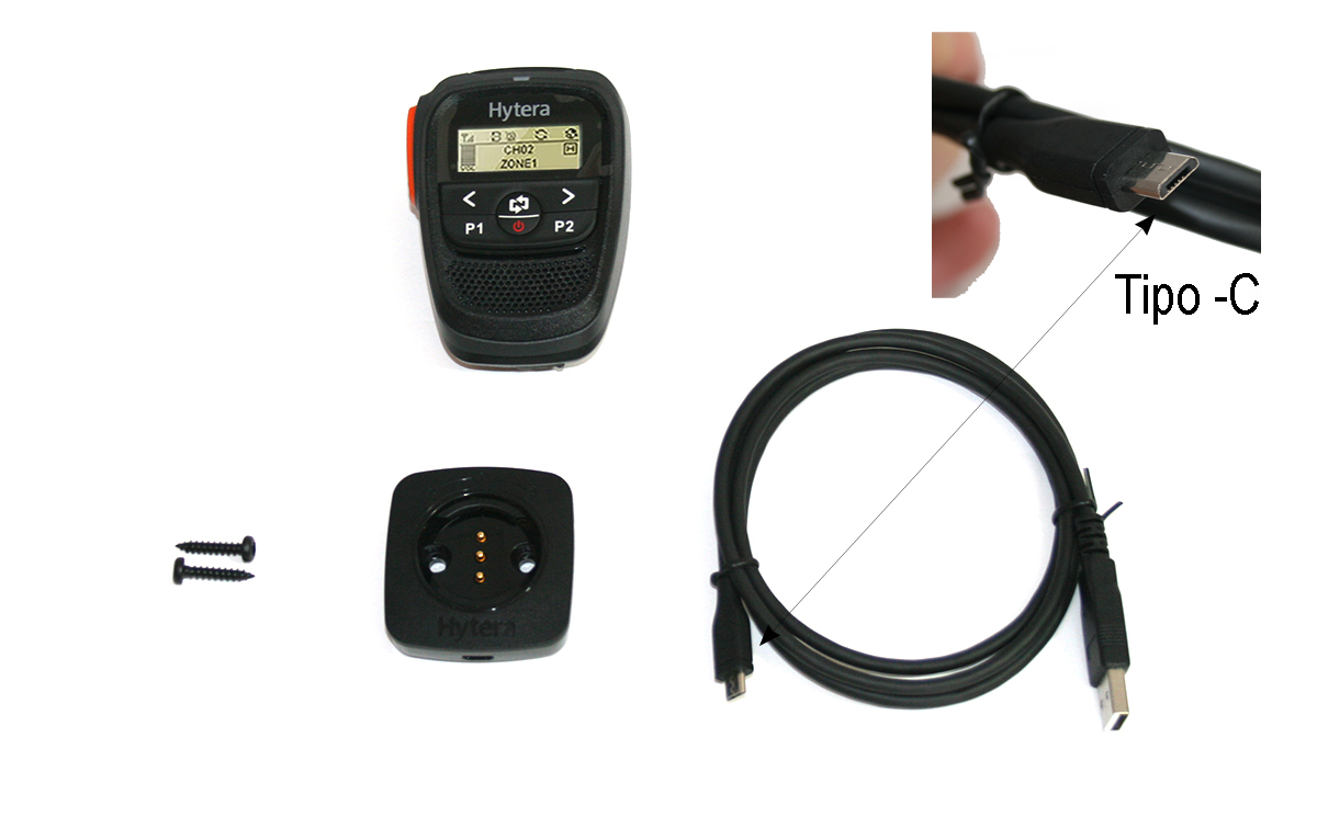 HYTERA SM27W1 Micro altavoz bluetooth HM655, HM685, HM785, MT680 Plus