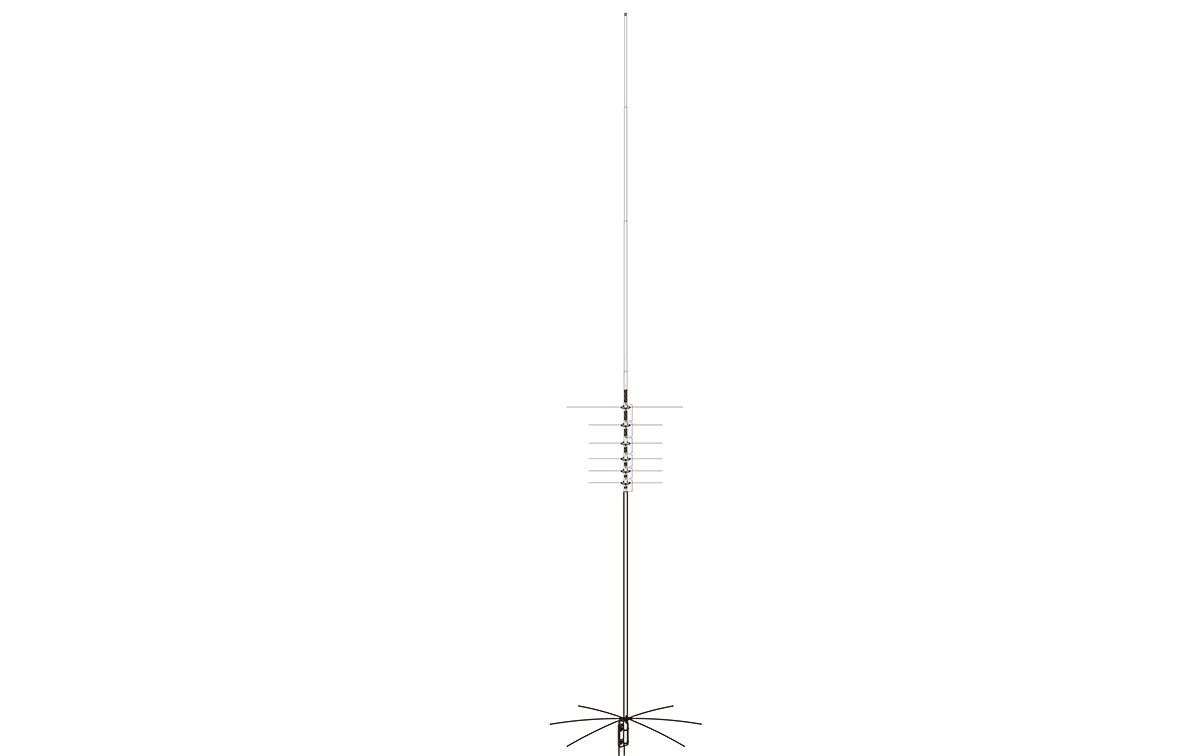 Antena vertical HF 7 bandas ideal para instalar enzoteas, terrazas, en el campo