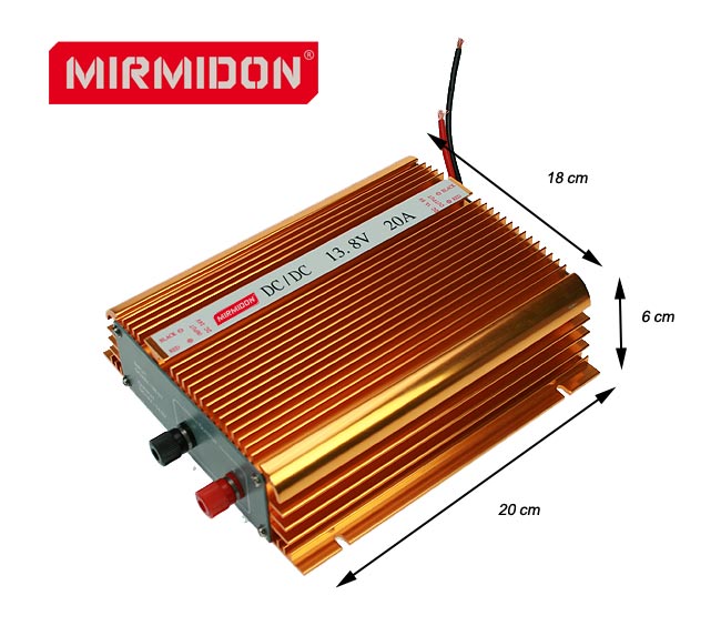 MVR20 MIRMIDON reductor de voltage 24 - 12 voltios, 20 amperios