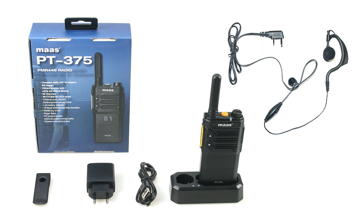 Kit casque anti-bruit et talkie-walkie sans licence PMR446
