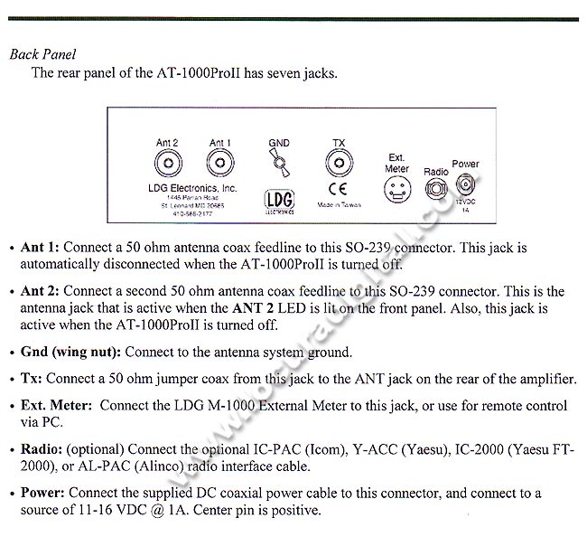 AT1000PROII LDG Aclopador automático de antena 1,8 - 54 Mhz. 1000 w. P.E.P.