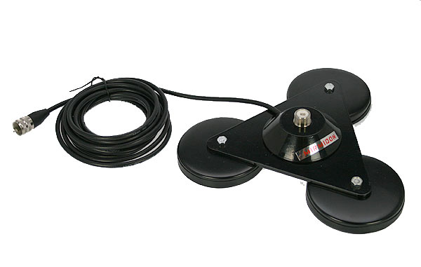 triple myrmidon bm360 magnetic base, 3 x 90 mm. ideal for large antennas 