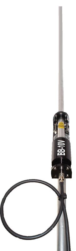 BB10V MALCOTT´S Antena vertical HF banda ancha de 3,5 a 57 Mhz.