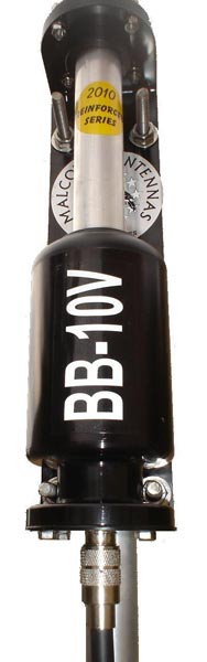 BB10V MALCOTT&acute;S Antena vertical HF banda ancha de 3,5 a 57 Mhz.