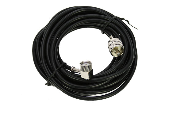 CDV55 MIRMIDON Conexión DV conector acodado   5,5 mts. RG58    PL259 macho