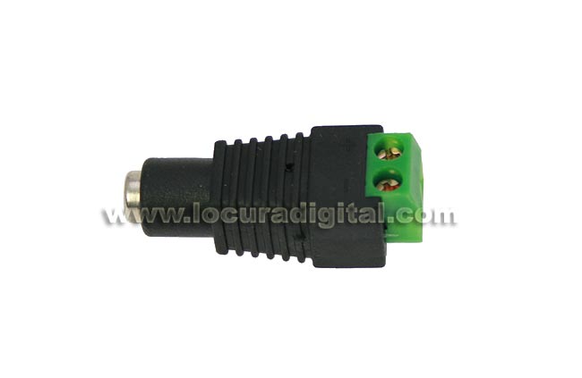 JACK female adapter CON0890 food serious of 2.0 x 5.5 mm. to strip 2 outputs