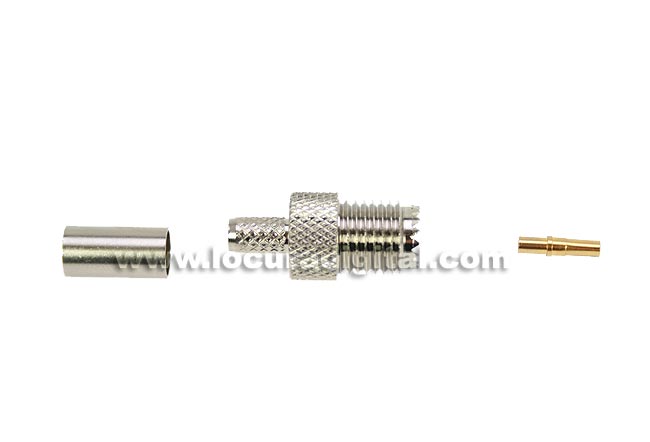 MINI UHF female connector CON1443 aera crimping RG-58