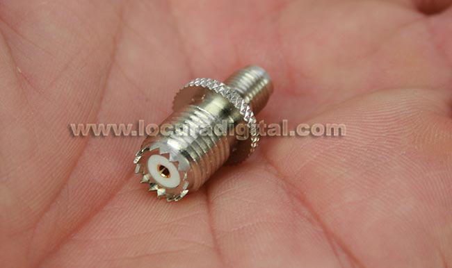 CON1834 MINI UHF adapter SMA female to female