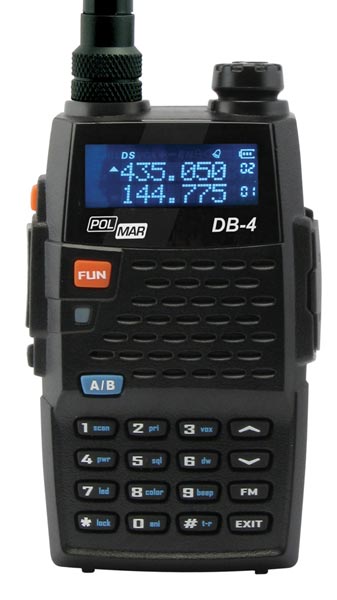walkie polmar db4 dual band vhf / uhf 144/430 mhz