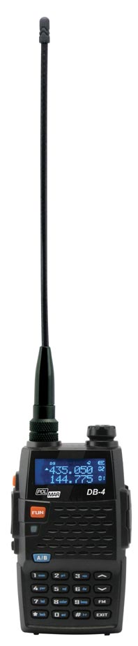 walkie polmar db4 dual band vhf / uhf 144/430 mhz