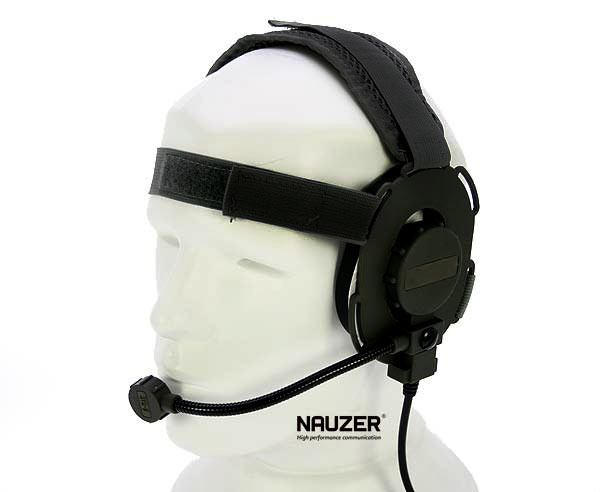 NAUZER HEL880S Micro-Auriculares tipo casco profesional para walkies A