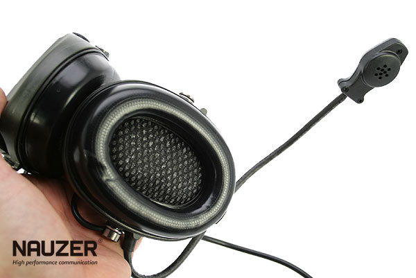 NAUZER HEL 980 Micro Auriculares con poco grosor especial para AIRSOFT con amplificador.