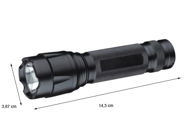 . BARRISTER MAX-100 3 Watt CREE LED Flashlight 160 Lumen