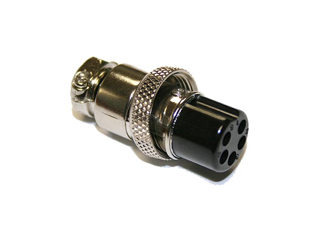 MICRO5H conector de 5 pinos fêmea para microfone