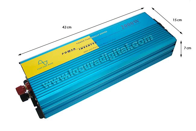 PSI200024 DCU Inversor 24 volts DC a 220 volt AC,2.000 wats. Onda Senoidal Pura