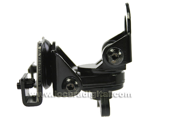 CPMET RS-530 Suporte universal pequeno para iniciar, portão, etc ... Instalação em antenas de veículos, multi-articulado, COR PRETA