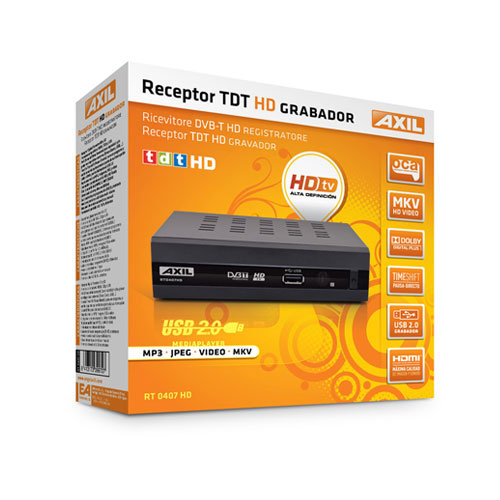 RT0407HD Receptor tdt Axil RT-407HD alta definicion + USB