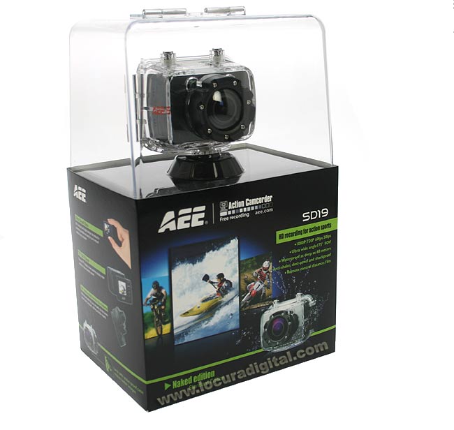 AEE SD19F Sports Camara sumergible de uso extremo Full HD 1080p.