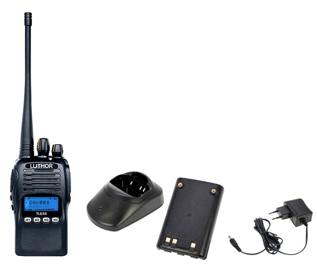 LUTHOR TL-630 Walkie 250 CANAUX PROFESSIONNELS VHF136 - 174 mhZ. Protection IP-67 - - Disponibilité en mars 2013 -