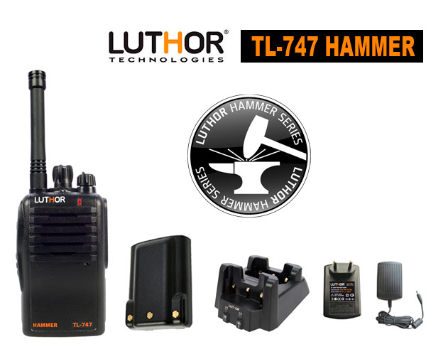 Luthor TL-747 PMR 446 walkie MARTELO UHF 16 CANAIS