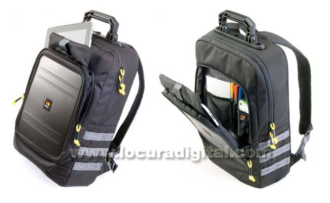 Peli U145 mochila con varios compartimentos.