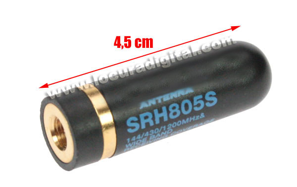 HOXIN SRH805S Mini Antena tribanda 144 / 430 / 1200 Mhz