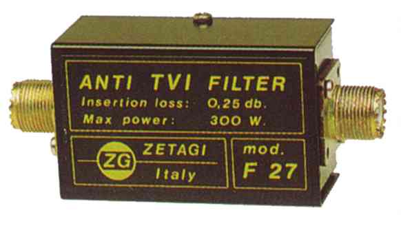 Filtro pasabajos TV - CB Zetagi F27