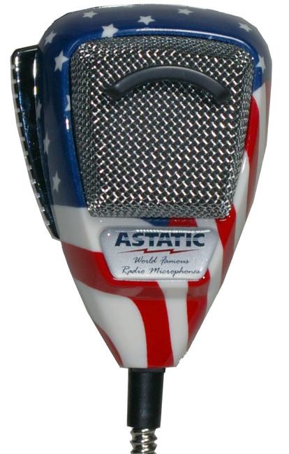 Battant pavillon am?cain AT636L microphone Astatic US flag