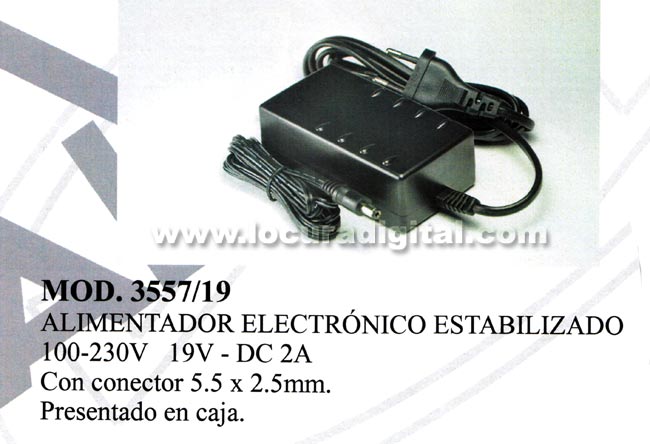 ALIMENTADOR  ELECTRONICO ESTABILIZADO IDEAL PARA ORDENADORES DE COLEGIO TOSHIBA.