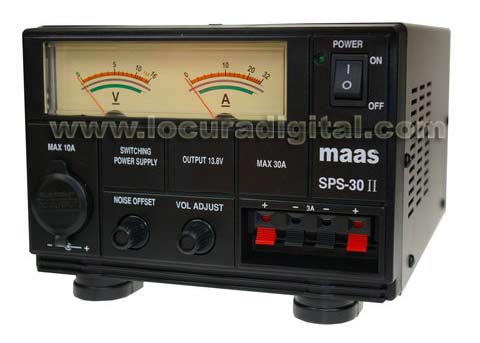 MAAS SPS-30II Switching Power Supply. 220v / 13,8v. 30 / 35 amps.