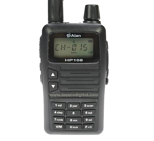 hp108 alan-midland professional walkie vhf 136-174 mhz.