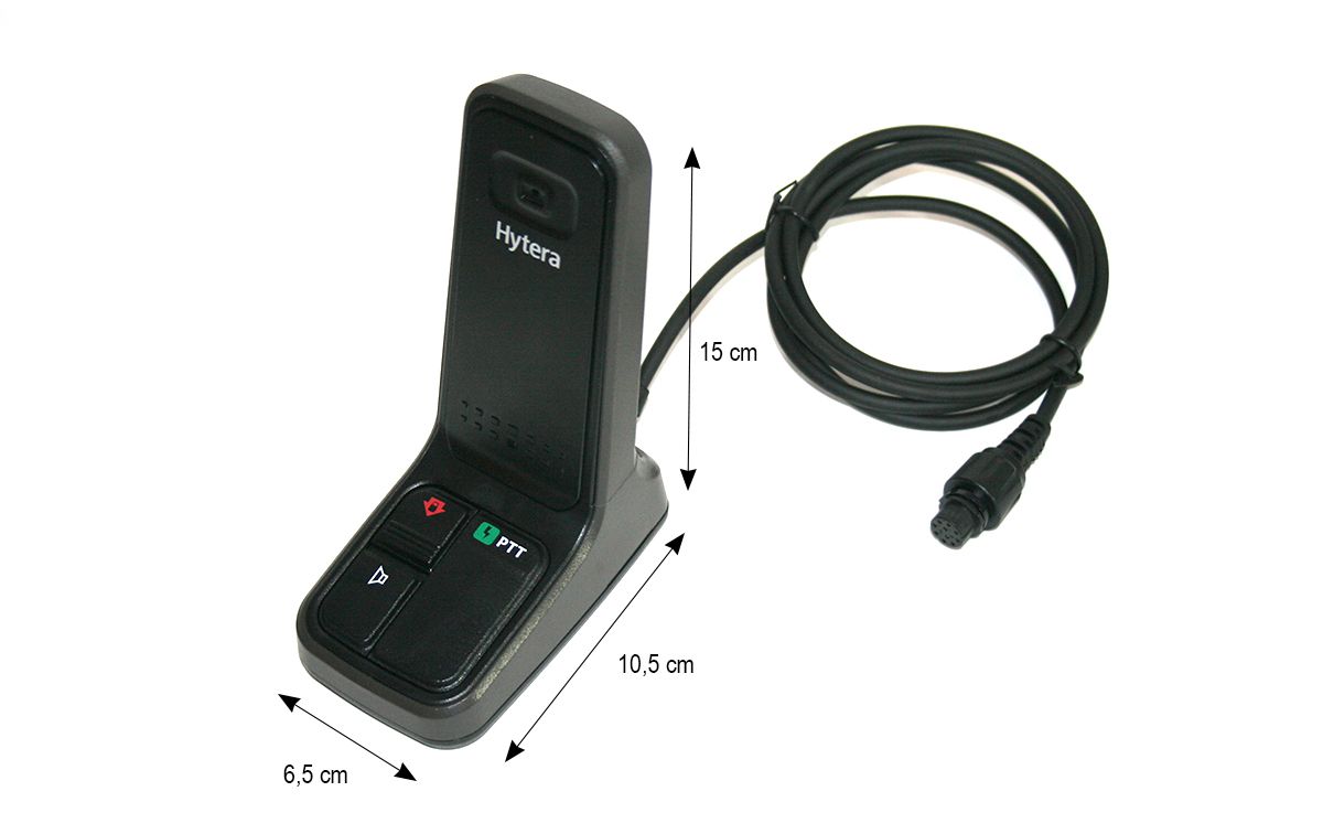 Microphone de bureau HYTERA SM10A1 PTT. Compatible avec les modèles MD7, HM6, HM7 et MT680 Plus. HYTERA SM10A1 Microfono sobremesa PTT. Para MD7, HM6, HM7 series MT680 Plus