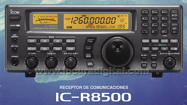 ICOM banda de Receptor de IC-R8500 cont?a de 0,1 a 2000 MHz