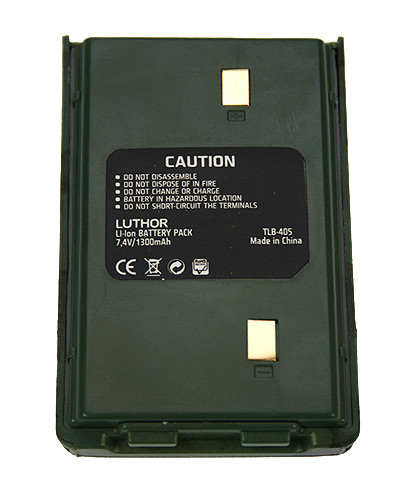 tlb405-ta 1300 mah lithium battery luthor. walkie tl-11 / tl88 tactical