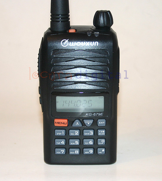 WOUXUN KG679E 8S VHF 144 MHz HANDHELD WITH SCRAMBLER, 128 CHANNELS AND MEMORY. 5 WATTS Power