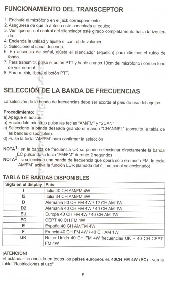 INSTRUCCIONES ALAN78