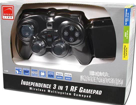 SL-6580 Mando inalambrico 3 en 1. Para PS2, XBOX y PC