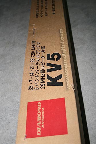 KV5 DIAMOND BASE ANTENNA VERTICAL HF 3.5 / 7 / 14 / 21 / 28 MHz