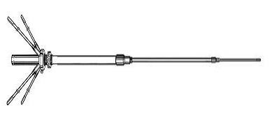 SOLARCOM A 99 GPK1 Fiber-glass 26-30 Mhz Antenna. 5/8 wave.