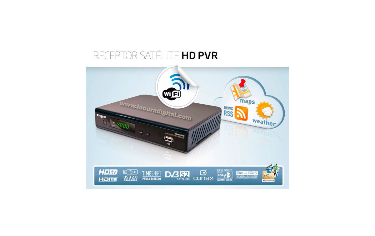 RS-4800HD PVR Engel Axil lanza el nuevo receptor satélite 